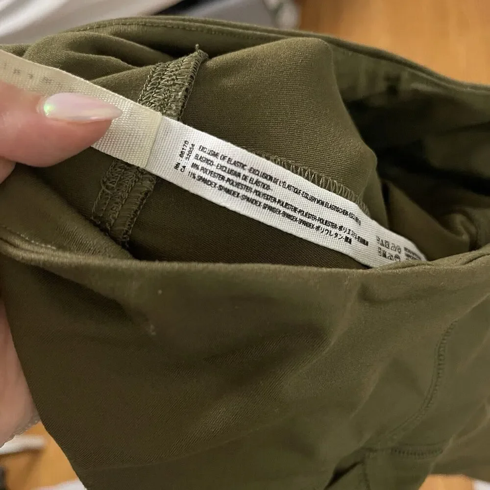 FP movement free people green high waist side pockets leggings size small